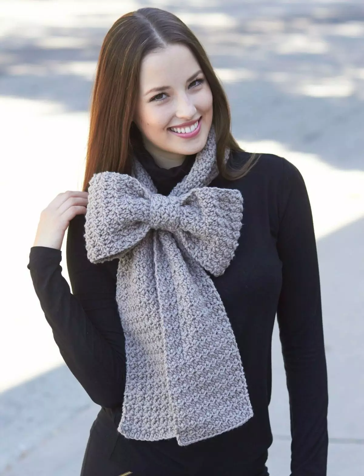 Comment attacher une écharpe tricotée (50 photos): quelle belle pour attacher une écharpe laine 2845_18