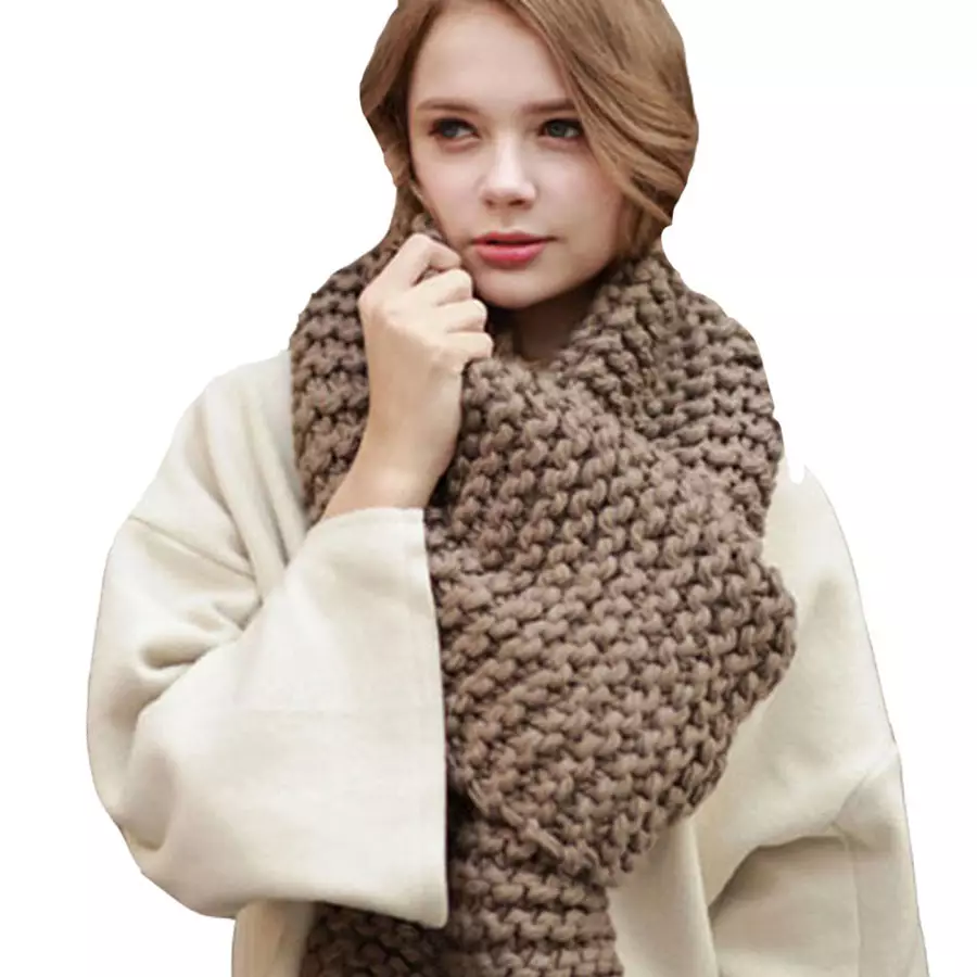 Comment attacher une écharpe tricotée (50 photos): quelle belle pour attacher une écharpe laine 2845_33