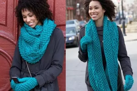 How to tie a knitted scarf (50 photos): how beautiful to tie a woolen scarf 2845_46