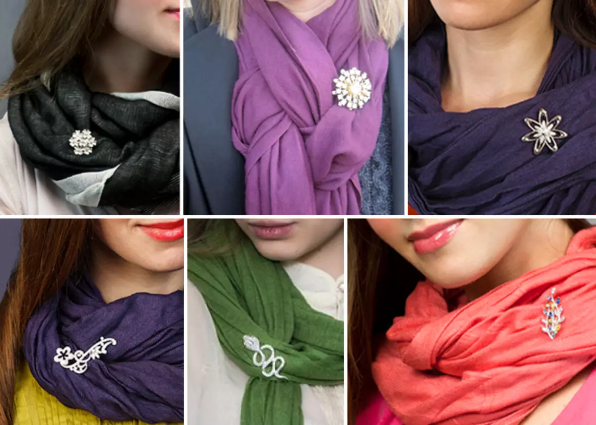 Silk eșarfă (42 fotografii): modele frumoase ale femeilor, cum să poarte, de la mătase naturală 2880_26