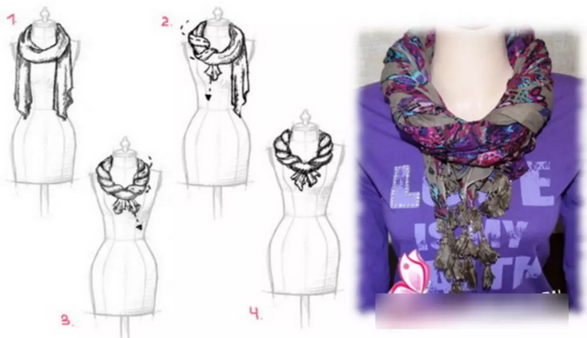 Шовковий шарф (42 фото): жіночі красиві моделі, як носити, з натурального шовку 2880_29