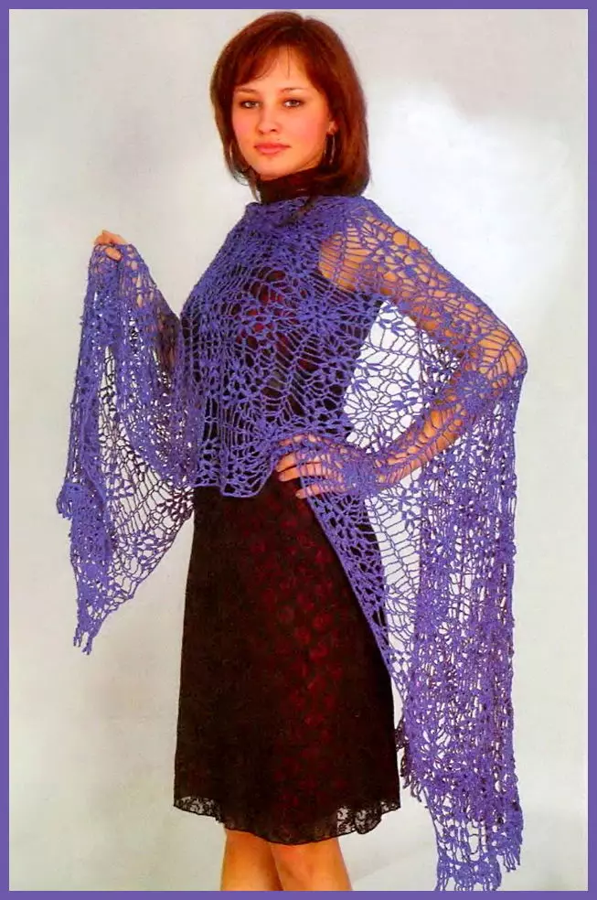 Openwork scarf (83 ფოტო): Lace, საწყისი ლენტი მაქმანი, საწყისი სექციური ნართი 2899_18