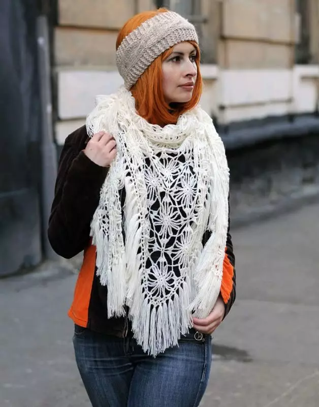 Openwork scarf (83 ფოტო): Lace, საწყისი ლენტი მაქმანი, საწყისი სექციური ნართი 2899_55