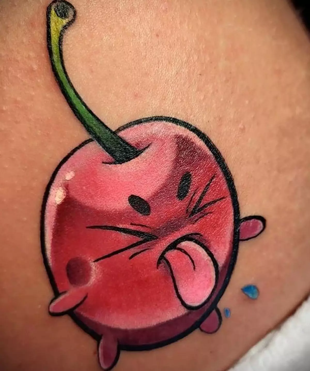 纹身“樱桃”：两个樱桃，纹身素描的价值。我在哪里可以申请？ 289_21