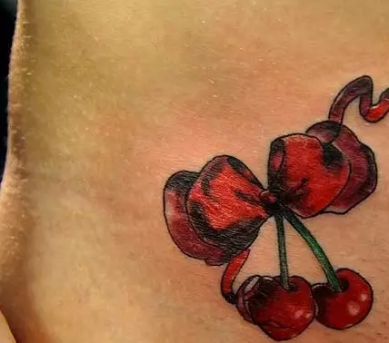 纹身“樱桃”：两个樱桃，纹身素描的价值。我在哪里可以申请？ 289_26