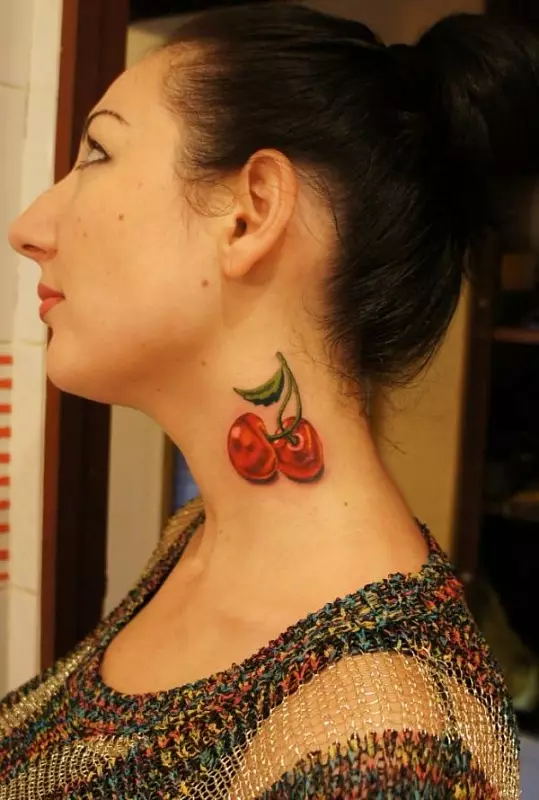 纹身“樱桃”：两个樱桃，纹身素描的价值。我在哪里可以申请？ 289_31