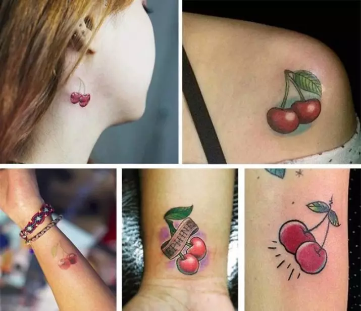 紋身“櫻桃”：兩個櫻桃，紋身素描的價值。我在哪裡可以申請？ 289_32