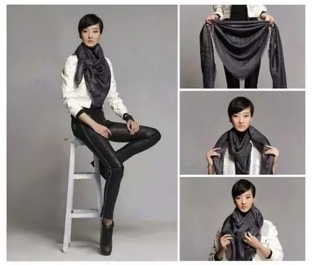 Šátek Louis Witton (52 photos): Originální šátky a kopie z Louise Vuitton, jak vázat modely žen, jak rozlišovat od falešného 2902_46