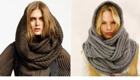 Come legare una sciarpa (110 foto): modi belli e alla moda di legatura, turbante e altre opzioni per la sciarpa quadrata e spessa 2908_110