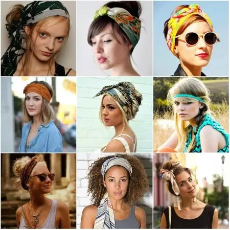 How to tie a scarf (110 photos): Beautiful and fashionable ways of tying, turban and other options for square and thick scarf 2908_73