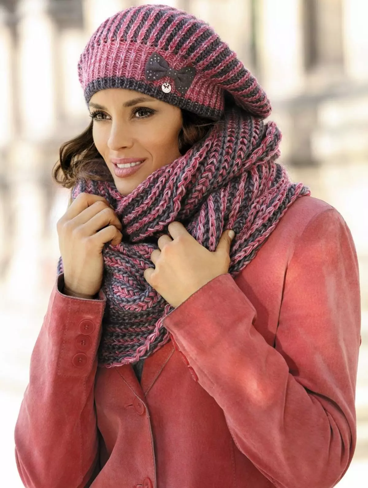 Tolstaya-Garn-Hut (89 Fotos): Frauen Winterhüte aus dicken Threads, mit einem Handgelenk, englisch elastisch 2928_40