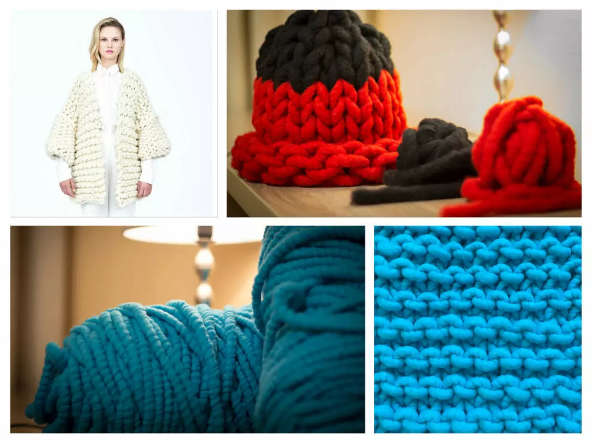 Tolstaya-Garn-Hut (89 Fotos): Frauen Winterhüte aus dicken Threads, mit einem Handgelenk, englisch elastisch 2928_57