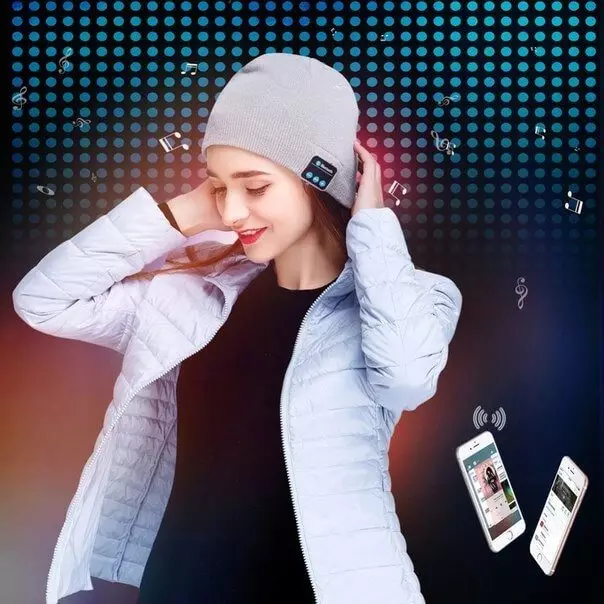 Hodetelefoner Hat (52 bilder): Modeller med innebygde Bluetooth-hodetelefoner og hodetelefoner 2945_9