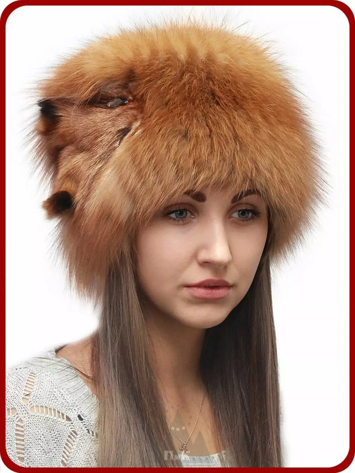 Hats femení de pell (117 fotos): cinta de barret, models de moda 2021-2022 Fabricat en pell Chernoburki, visó i altres pells naturals 2949_57