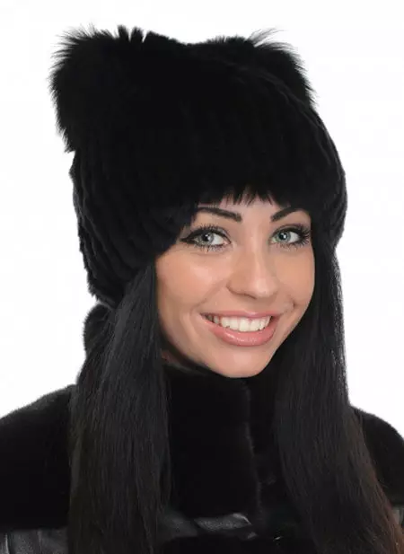 Hrz ženski šeširi (117 fotografija): šešir, moderni modeli 2021-2022 od krzna Chernoburki, mink i druge prirodno krzno 2949_72