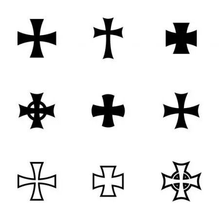 紋身“十字架”在手指上：紋身的價值。在中指和Mizinza上的過境點，在指標和無名手指上 295_14