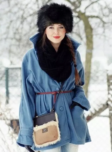 Bir kapak (69 fotoğraf) nasıl giyilir: aşağı bir ceket, kapağın altındaki saç modeli, bej, pembe, bordo, gri ve mavi, model kürek 2965_41