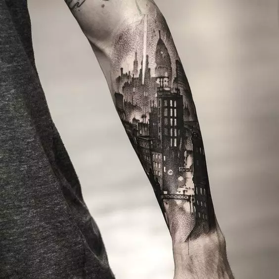 Tattoo på hånden (70 billeder): Små tatoveringer og store, deres skitser. Smukke tegninger, kølige ideer tatovering over hele hendes hånd og omkring det på den indre og ydre side 297_19