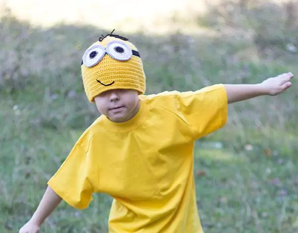 Mignon Hat (29 Billeder): Afbildet Minion, Lilla 2982_20