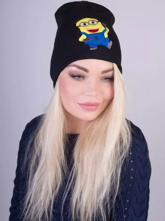 Mignon Hat (29 Billeder): Afbildet Minion, Lilla 2982_24