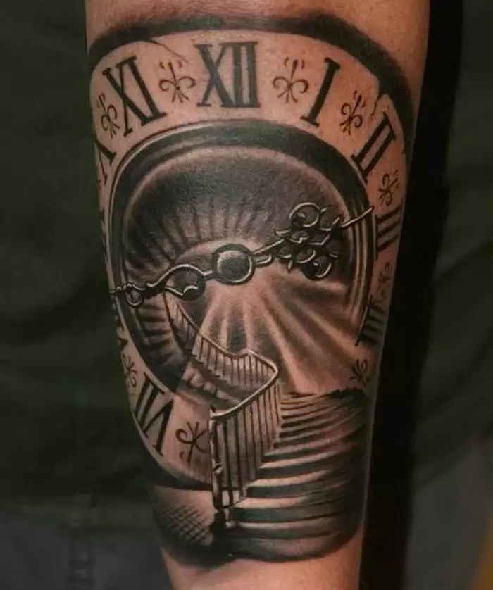 Rimska tattoo: tattoo z legionarjem starega Rima, skic in pomena, Boga Marsa, znak legije in čelade, Druga tattoo 299_25
