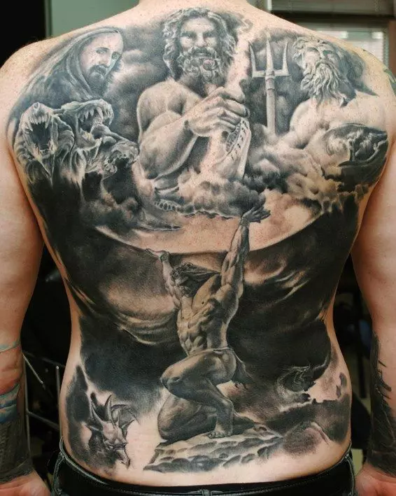 Rimska tetovaža: tetovaža s legionarom drevnih Rima, skica i značenja, Bog Mars, znak legije i kacige, druga tetovaža 299_8