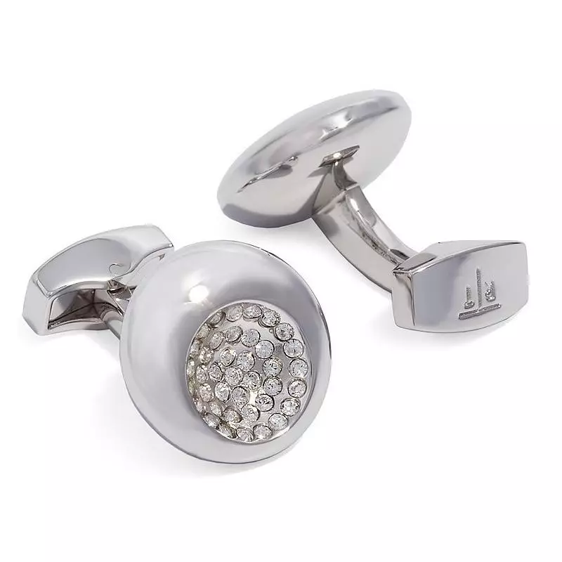 Women's Cufflinks (38 photos): Models with Swarovski crystals Gold and silver on the collar 3013_34