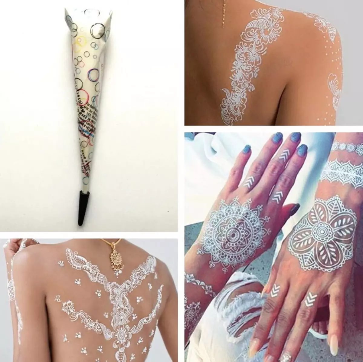 Mehendi per principianti (49 foto): Come disegnare disegni semplici Henny? Tatuaggio leggero e loro schizzi. Modelli sul corpo e altri bei tatuaggi temporanei 301_6