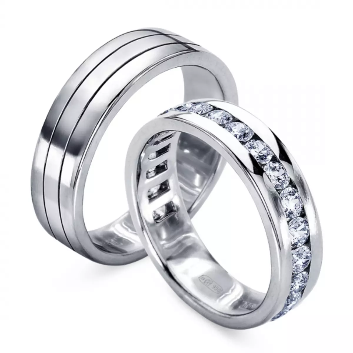 Platinum vjenčani prstenovi (87 fotografija): Kako odabrati uparene platine modele, recenzije kupaca 3036_44