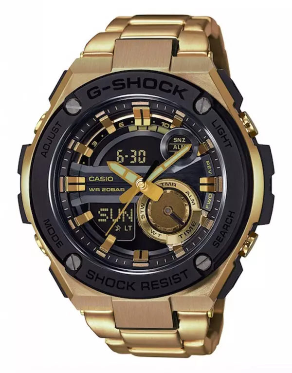 Casio Watch-iň bilezigi (60 surat): demir bileti nädip gysgaltmaly, gije-gündiziň ahyrkydygyny nädip almalydygyny, asyl nusgasyny nädip tapawutlandyrmaly 3040_44