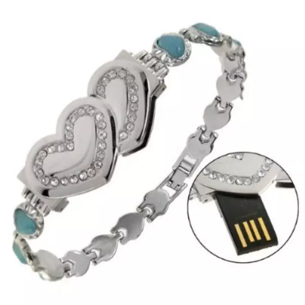 Flash-Laufwerk-Armband (22 Fotos): USB-Modelle an der Hand mit Logo, weißer Schlaf und andere Farbe 3043_21