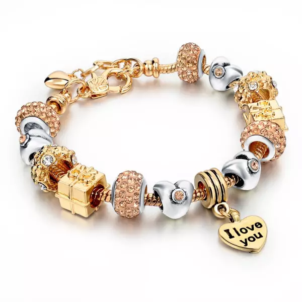 Gold Bracelet Pandora（38张照片）：银色魅力的型号，带金，皮革和金，评论 3068_5