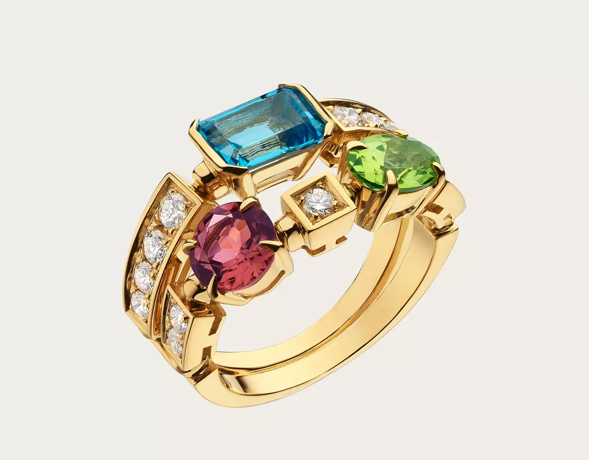 宝格丽戒指（94张）：女子双人和彩色宝石，环，变压器和环垫圈在宝格丽的风格，成本 3093_58