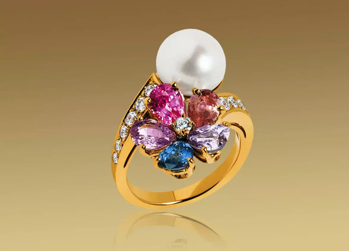 寶格麗戒指（94張）：女子雙人和彩色寶石，環，變壓器和環墊圈在寶格麗的風格，成本 3093_63