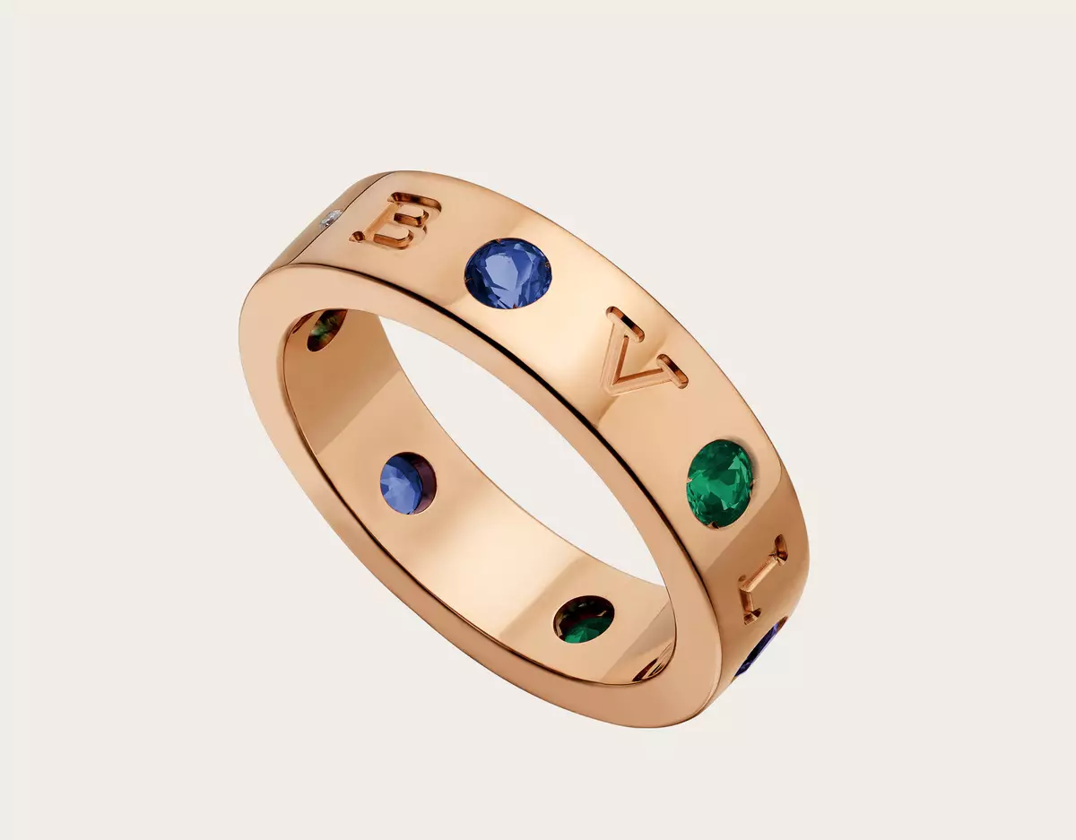 寶格麗戒指（94張）：女子雙人和彩色寶石，環，變壓器和環墊圈在寶格麗的風格，成本 3093_86