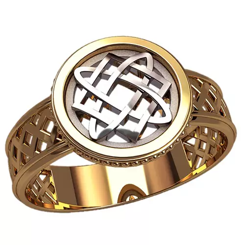 Славянски пръстени (77 снимки): знаци пръстени със символи на древни славяни и руни, женски плетени модели 3095_55