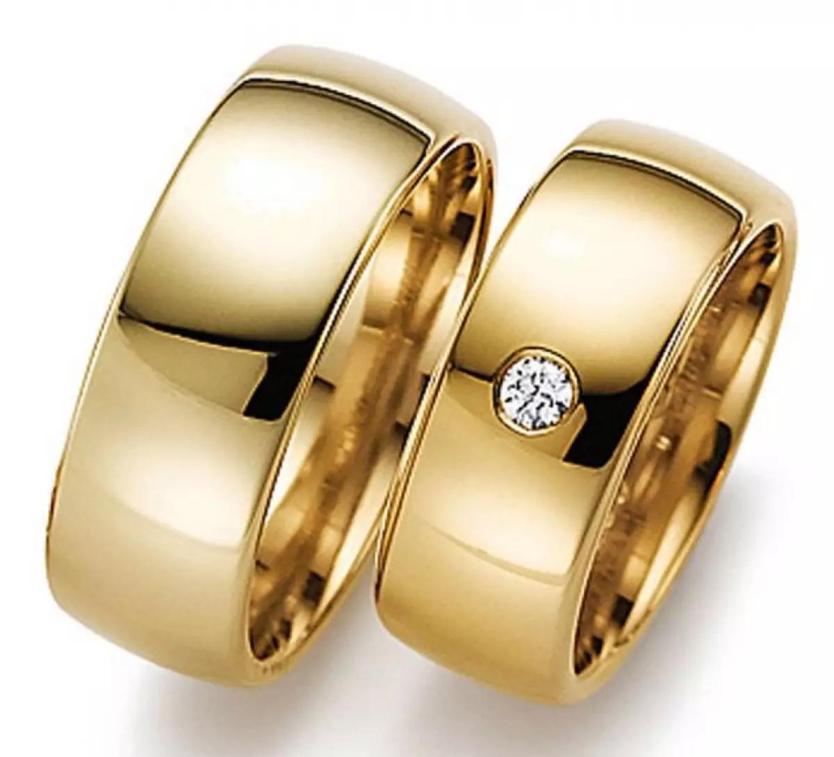 Çfarë dore është unaza e dasmës (83 foto): çfarë gishti keni vënë në, ku ne jemi të veshur në të majtën tuaj, dhe ku në të djathtë 3099_17