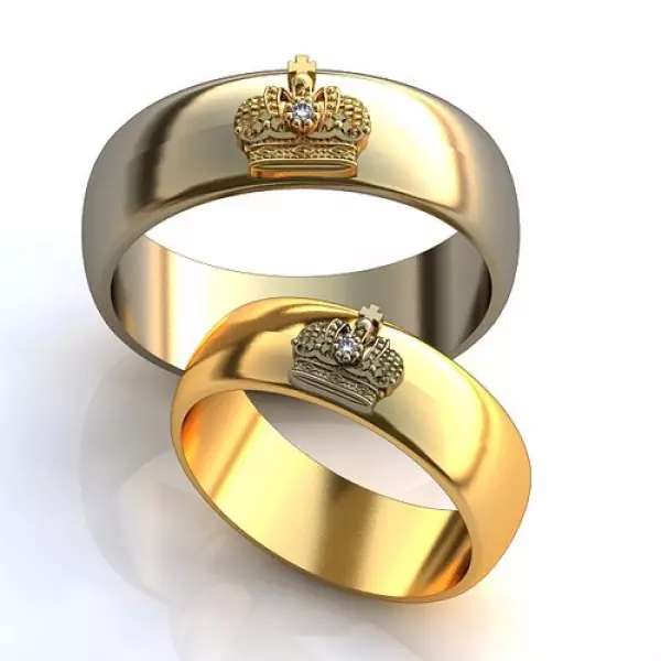 Çfarë dore është unaza e dasmës (83 foto): çfarë gishti keni vënë në, ku ne jemi të veshur në të majtën tuaj, dhe ku në të djathtë 3099_21