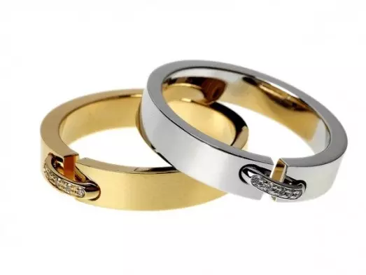 Çfarë dore është unaza e dasmës (83 foto): çfarë gishti keni vënë në, ku ne jemi të veshur në të majtën tuaj, dhe ku në të djathtë 3099_36