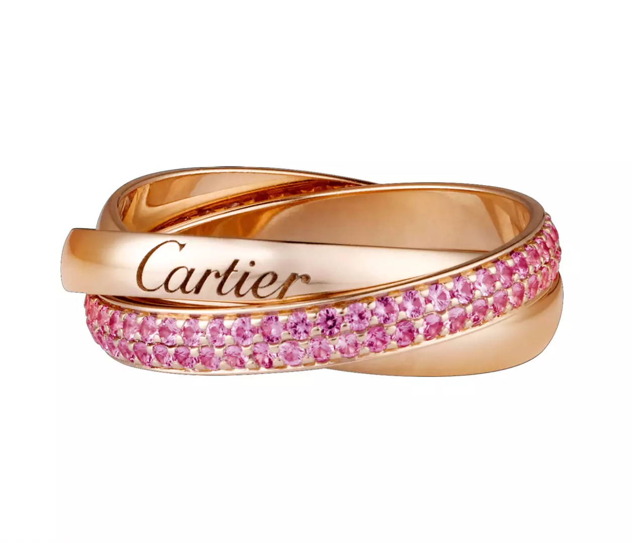 Ring Cartier (115 fotoj): Juvela historio kaj recenzo de popularaj Trinity-modeloj, najlo, amo, kosto 3102_52