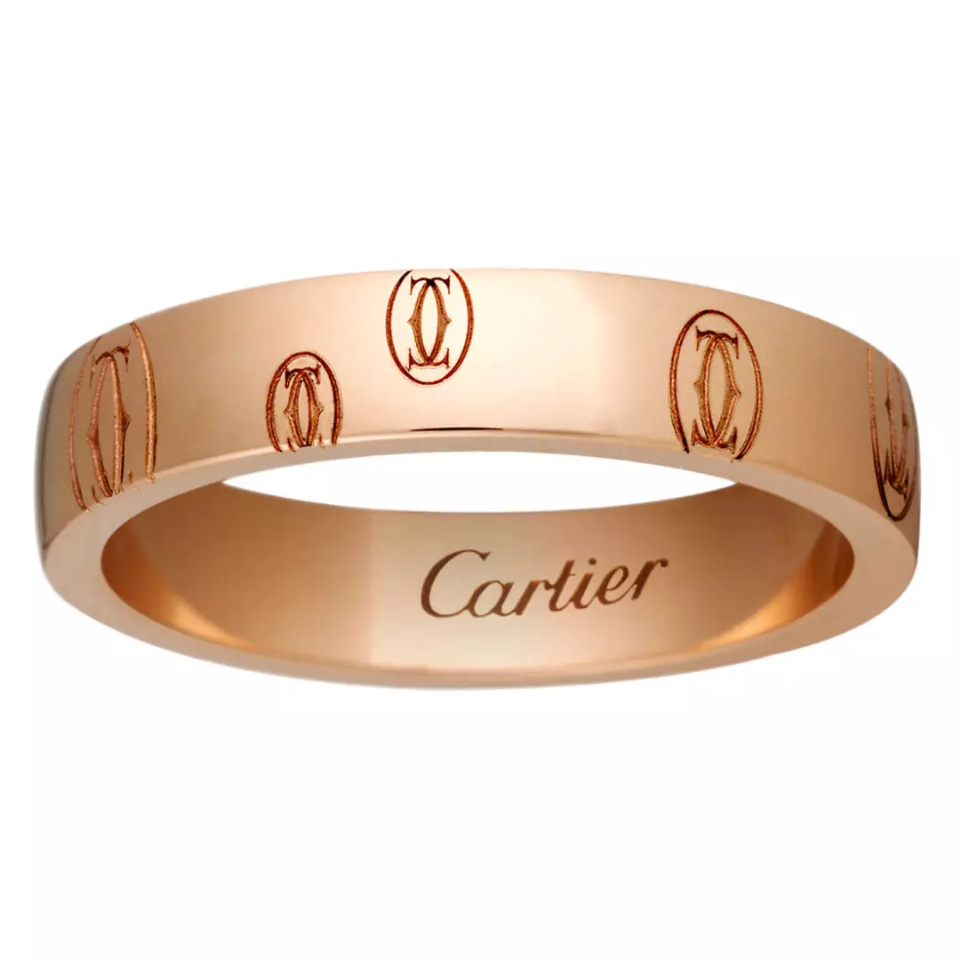Sormus Cartier (115 kuvaa): koruja historia ja suosittujen kolminaisuuden malleja, kynsi, rakkaus, kustannukset 3102_89