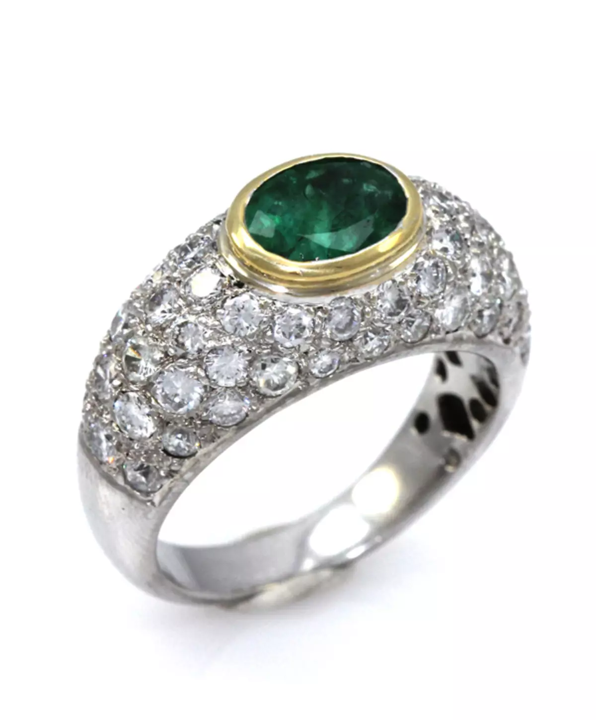 Ring mei Emerald (94 foto's): froulike gouden en sulveren ring, sulveren earringen 3115_41