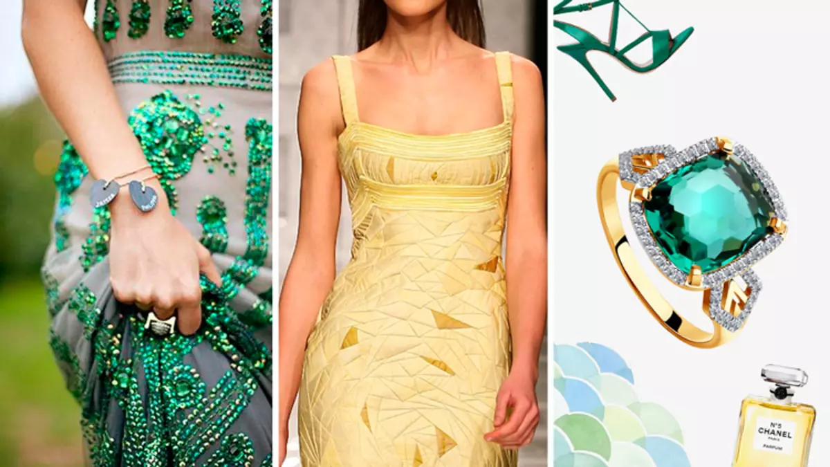 Ring mei Emerald (94 foto's): froulike gouden en sulveren ring, sulveren earringen 3115_56