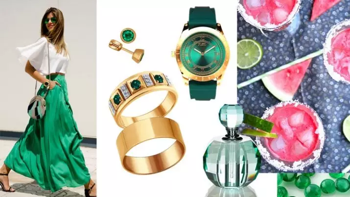 Ring mei Emerald (94 foto's): froulike gouden en sulveren ring, sulveren earringen 3115_64