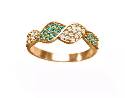 Ring mei Emerald (94 foto's): froulike gouden en sulveren ring, sulveren earringen 3115_77
