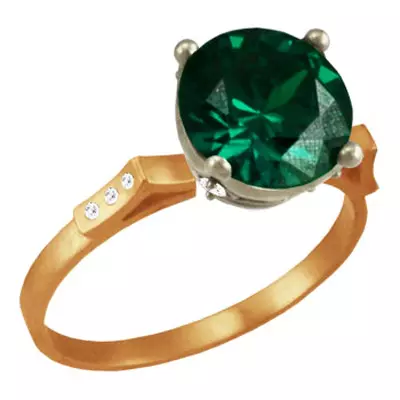 Ring mei Emerald (94 foto's): froulike gouden en sulveren ring, sulveren earringen 3115_78