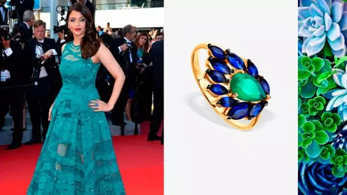 Emerald ilə Ring (94 şəkil): Qadın Qızıl və Gümüş üzük, Silver Sırğa 3115_86