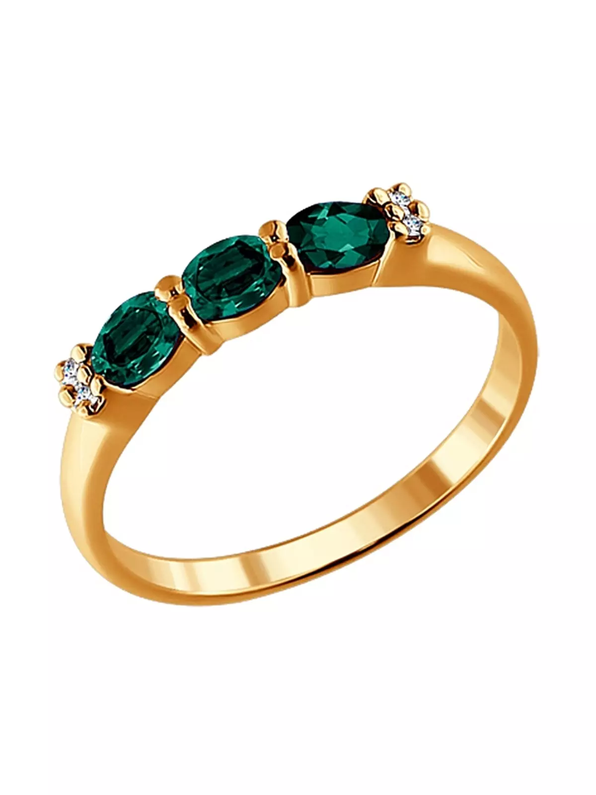Ring nge-Emerald (izithombe ezingama-94): Indandatho yegolide neyesiliva, namacici esiliva 3115_88