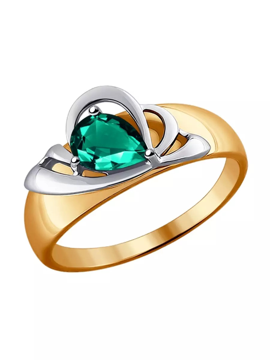 Ring nge-Emerald (izithombe ezingama-94): Indandatho yegolide neyesiliva, namacici esiliva 3115_89