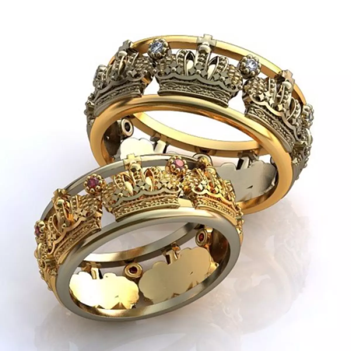 Pierścionek w formie korony (88 zdjęć): Jak nosić kobiece złote i srebrne modele w kształcie korony, które mają na myśli 3120_57